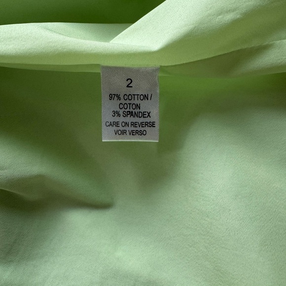 Women's Vintage Elie Tahari Elegant Green Paisley Spring Easter Skirt Size 2 - Picture 5 of 6